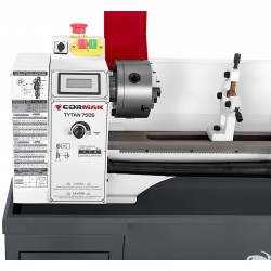 Conventional Universal Lathe CORMAK TYTAN 220x750S VARIO 230V with Stand | Precision Bench Metal Lathe | CORMAK