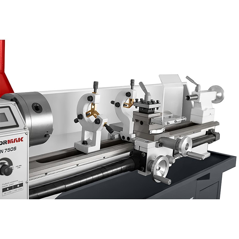 Conventional Universal Lathe CORMAK TYTAN 220x750S VARIO 230V with Stand | Precision Bench Metal Lathe | CORMAK