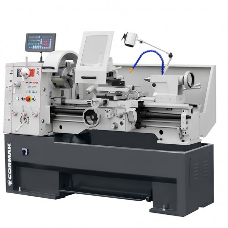 Konventionell universalsvarv CORMAK 410 x 1000 + skär + roterande spindel