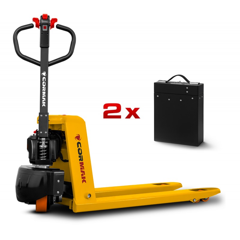 Electric Pallet Truck CORMAK Q15-4 1500kg Li-Ion with Additional Battery | CORMAK