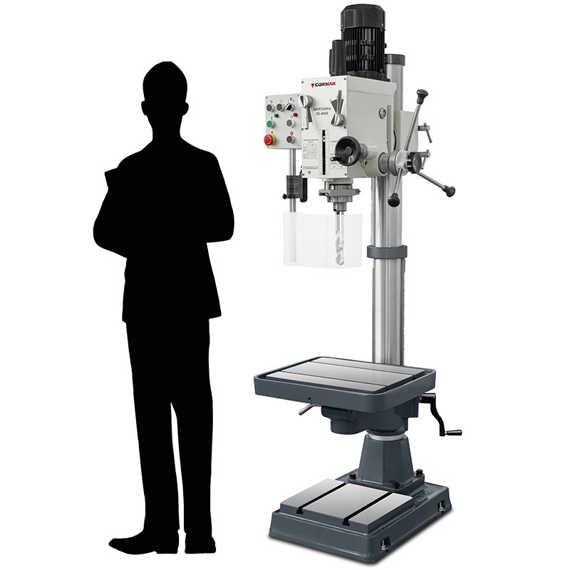 Geared Column Drill CORMAK ZS-40HS with Tapping Chuck Set | CORMAK