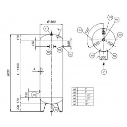 Air Receiver CORMAK 500L 11bar | Industrial | CORMAK