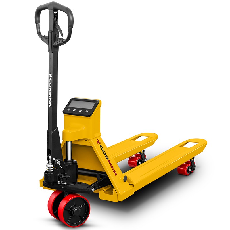 Pallet Truck with Scale CORMAK SP3000SUPER Wide Forks | CORMAK
