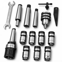 Geared Column Drill with Power Feed CORMAK ZS-40B + Tapping Chuck Set | CORMAK