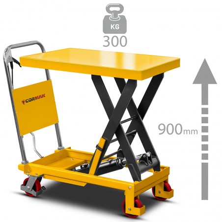 Platform Scissor Lift Trolley CORMAK TA30 300kg 900mm | CORMAK