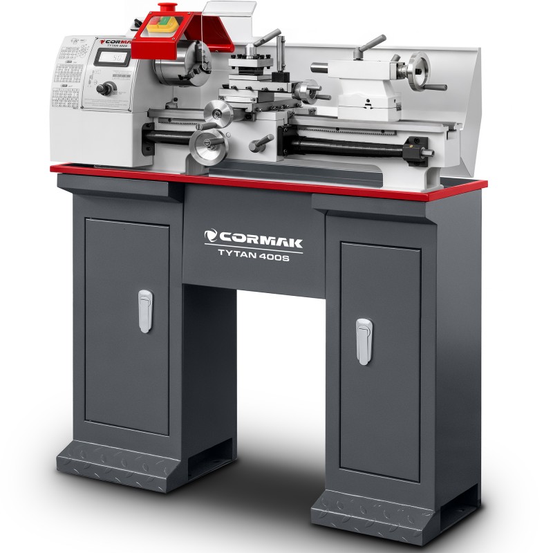 Conventional Universal Lathe CORMAK TYTAN 210x400 VARIO Lathe + Stand | CORMAK