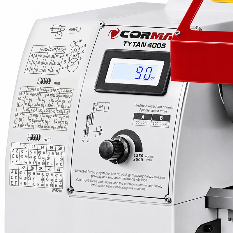 Conventional Universal Lathe CORMAK TYTAN 210x400 VARIO Lathe + Stand | CORMAK
