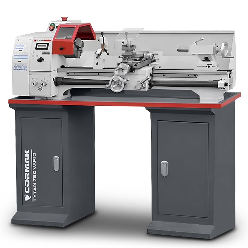 Conventional Lathe CORMAK TYTAN250x750 Vario 230V with Stand | CORMAK