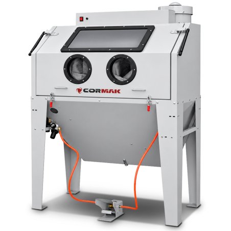 Cabinet Sandblaster 420L CORMAK KDP420 with Dust Extraction | CORMAK
