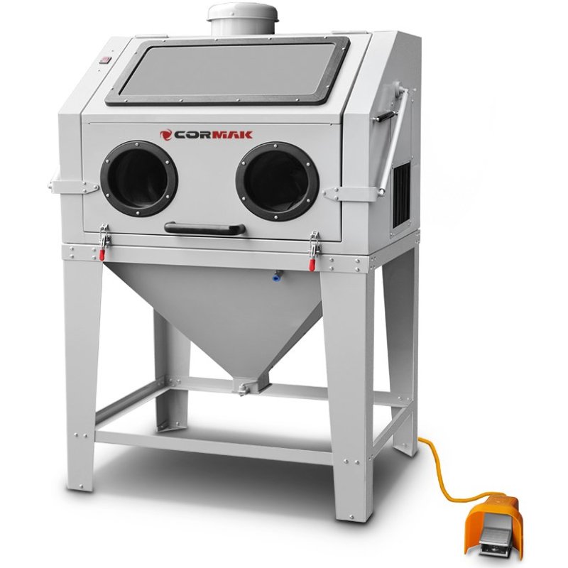 Sandblaster Cabinet 350L Top-Opening for Profiles + DC15 | CORMAK