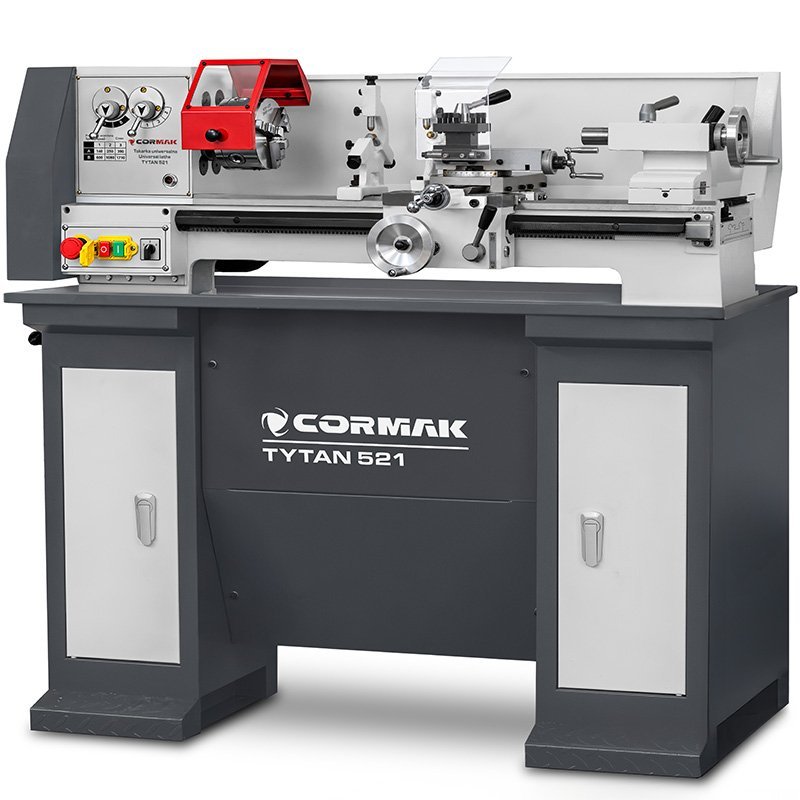 Conventional Universal Lathe CORMAK TYTAN 210x520 230V + Turning Tool Set | CORMAK