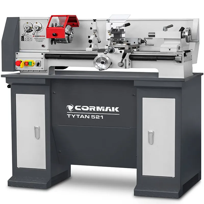 Conventional Universal Lathe CORMAK TYTAN 210x520 230V + Turning Tool Set
