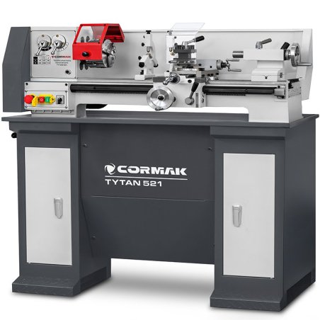 Conventional Universal Lathe CORMAK TYTAN 210x520 230V + Turning Tool Set | CORMAK