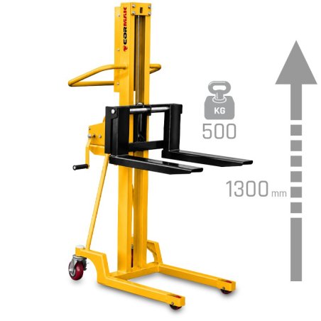 Manual Winch Stacker CORMAK L513 500kg 1300mm | CORMAK