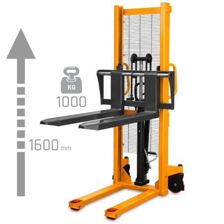 Hydraulic Manual Pallet Stacker CORMAK WRHS1016 1000kg 1600mm | CORMAK