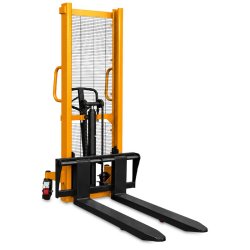 Manual Hydraulic Pallet Stacker CORMAK WRHS 2016 with Adjustable Forks (2,000kg Capacity, 1,600mm Lift)