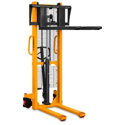 Manual Hydraulic Pallet Stacker CORMAK WRHS 2016 with Adjustable Forks (2,000kg Capacity, 1,600mm Lift)
