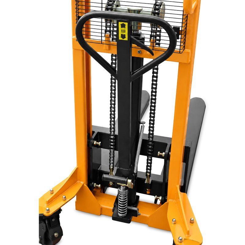 Manual Hydraulic Pallet Stacker CORMAK WRHS 2016 with Adjustable Forks (2,000kg Capacity, 1,600mm Lift)