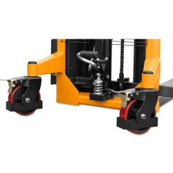 Manual Hydraulic Pallet Stacker CORMAK WRHS 2016 with Adjustable Forks (2,000kg Capacity, 1,600mm Lift)