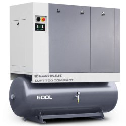 Screw Air Compressor CORMAK LUFT 700 COMPACT 5.5kW 650L/min with Air Dryer and 500L Air Tank | CORMAK
