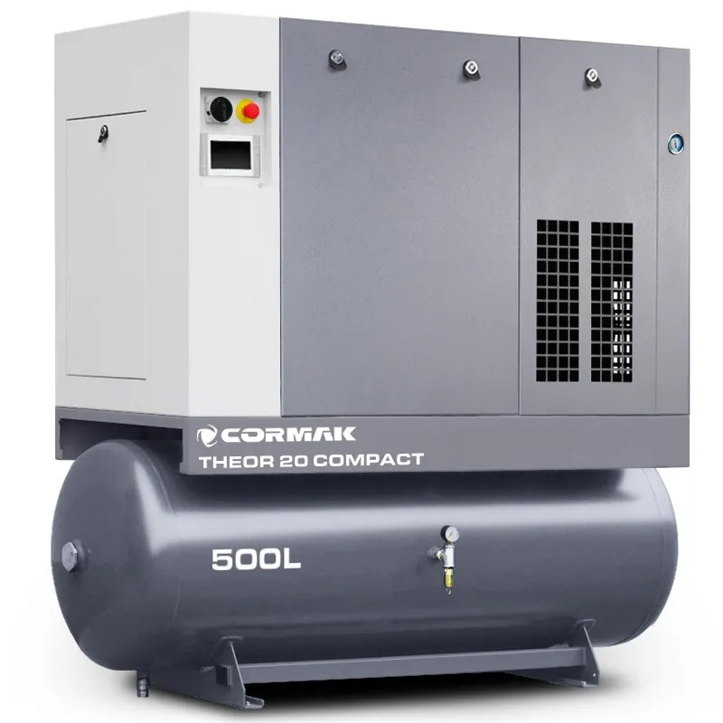Screw Compressor with Dryer and 500L Tank CORMAK THEOR 20 COMPACT 2000L/min 15kW