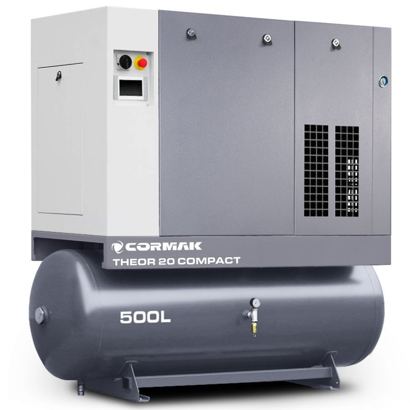 Screw Compressor CORMAK THEOR 20 COMPACT 15kW 10bar with Air Dryer
