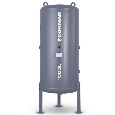 Vertical Air Tank 1000L 11 bar with Accessories | CORMAK
