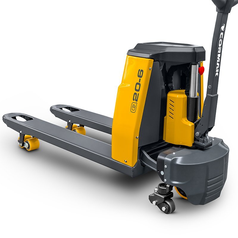 Electric Pallet Truck CORMAK Q20-6 with Side Support Wheels – 2000kg Li-Ion (Electric Lifting and Travel) | CORMAK Manufacturer
