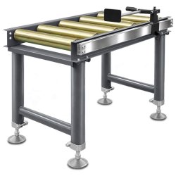Roller Conveyor 1m with 6 Rollers and Length Stop CORMAK | Precision Roller Track | CORMAK