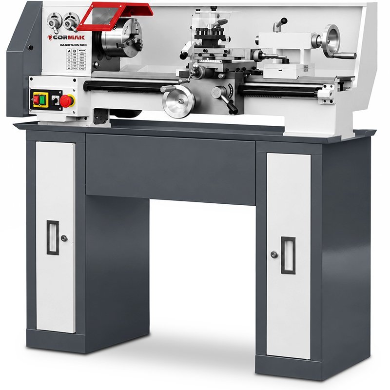 Conventional Universal Metal Lathe CORMAK Basic Turn 210x520 230V + Stand | CORMAK