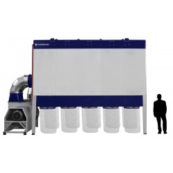 Industrial Chip and Dust Extractor CORMAK DCV43500 Vibra Motor PREMIUM 43,500 m³/h | CORMAK