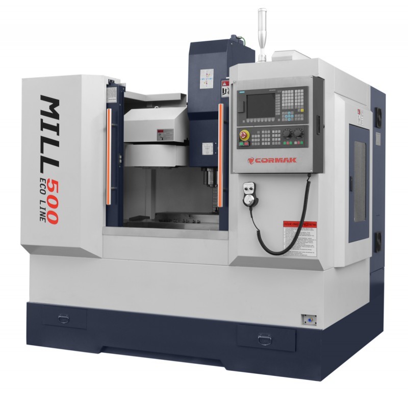 Vertical Machining Centre CORMAK MILL500 ECOLINE + Robot | 4th Axis CNC | CORMAK