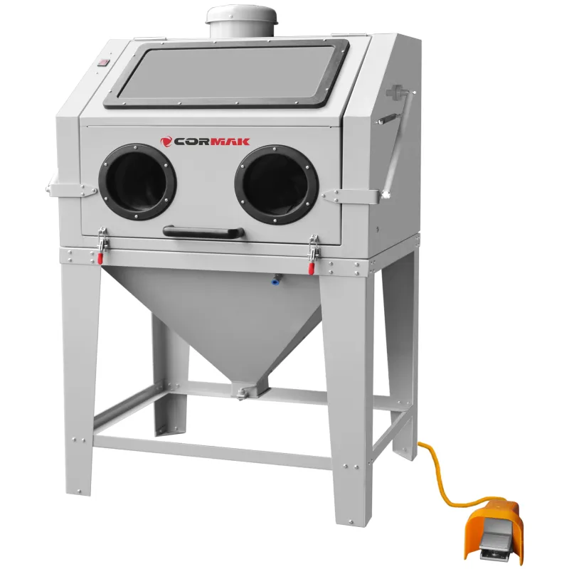 Sandblaster Cabinet 350L Top-Opening CORMAK KDP350TOP + Dust Extractor DC15